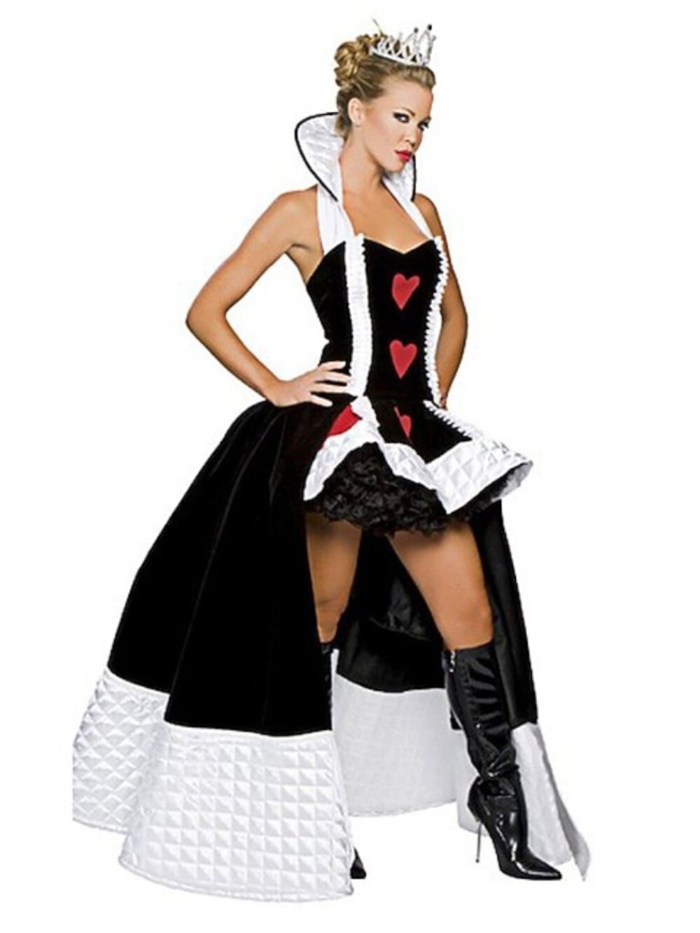 DELUXE QUEEN OF HEARTS DELUXE COSTUME SIZE SMALL/MEDIUM